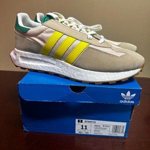 Adidas Mens Beige Retropy E5 GW6778 Low Top Athletic Running Shoes Size US 11